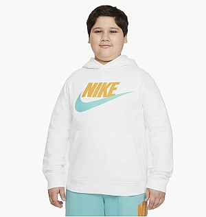 Худі Nike Big Kids (Boys) Pullover Hoodie (Extended Size) White Da5064-108