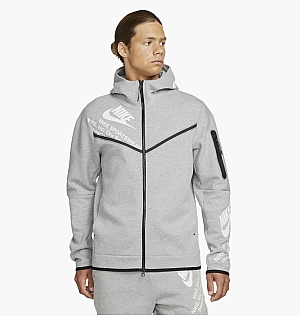Толстовка Nike Mens Graphic Full-Zip Hoodie Grey Dm6474-063