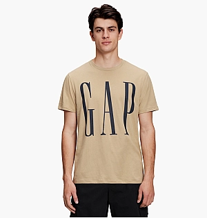 Футболка Gap Logo T-Shirt Beige 499630371