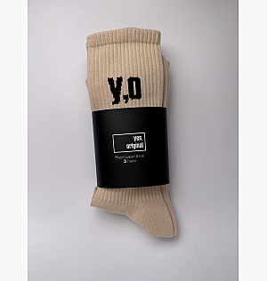 Носки yes, original 3 Pack Socks Beige 100000-123
