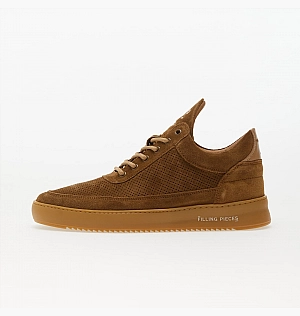 Кроссовки Filling Pieces Low Top Perforated Suede Brown 10122791933