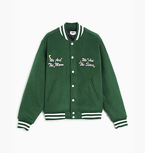 Бомбер OBEY Clothing Wizard Varsity Jacket Green 121800551-EDN