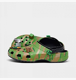 Тапочки CROCS X Minecraft Classic Clog Shoes Green/Brown 208472-920