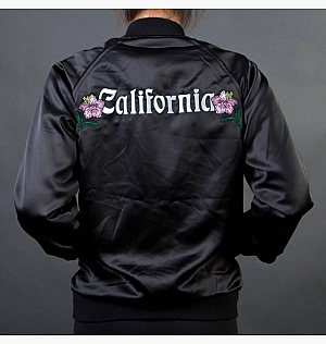 Олімпійка Stussy California Satin Jacket Black 215050BLK