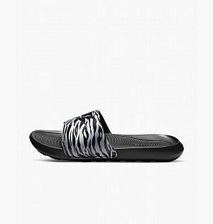 Тапочки Nike Womens Print Slides Black/White Cn9676-011