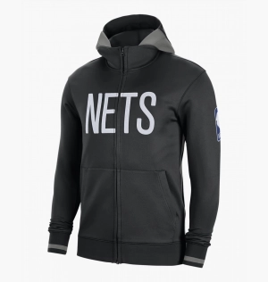 Толстовка Nike Brooklyn Nets Showtime MenS Dri-Fit Nba Full-Zip Hoodie Black DN7790-010