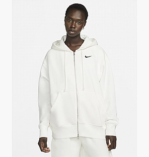 Толстовка Nike Sportswear Phoenix Fleece Oversized Full-Zip Hoodie White Dq5758-133