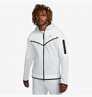 Толстовка Nike Sportswear Tech Fleece Full-Zip Hoodie White DV0537-121