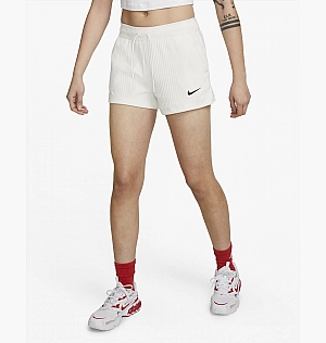 Шорты Nike Sportswear WomenS High-Waisted Ribbed Jersey Shorts White DV7862-133