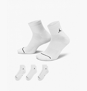 Шкарпетки Nike Cush Poly Ankle (3 пари) 144 White Dx9655-100