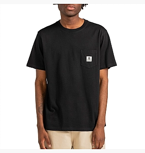 Футболка ELEMENT T-Shirt Basic Pocket Label Flint B Black ELYKT00116-FBK