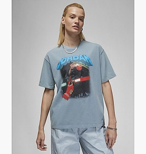 Футболка Air Jordan (Her)Itage WomenS Graphic T-Shirt Light Blue FB5137-031