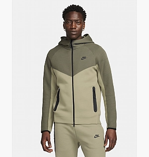 Толстовка Nike Sportswear Tech Fleece Windrunner Full-Zip Hoodie Olive FB7921-276