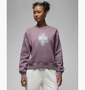 Світшот Air Jordan Brooklyn Fleece Graphic Crew-Neck Sweatshirt Violet FD7157-508