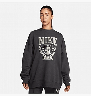 Світшот Nike Sportswear Oversized Fleece Crew-Neck Sweatshirt Black FZ0226-060