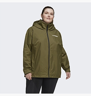 Вітровка Adidas Terrex Multi Rain.Rdy Two-Layer Rain Jacket (Plus Size) Green Hf8712