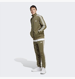 Спортивный Костюм Adidas Sportswear Basic 3-Stripes Tricot Track Suit Olive Ic6755