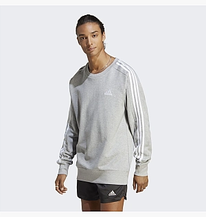 Світшот Adidas Essentials French Terry 3-Stripes Sweatshirt Grey Ic9319