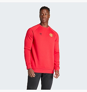 Свитшот Adidas Manchester United Essentials Trefoil Crew Sweatshirt Red IK8702