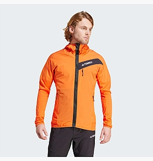 Куртка Adidas Terrex Techrock Hooded Wind Fleece Orange IN7009