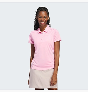 Поло Adidas Solid Performance Short Sleeve Polo Shirt Pink IN9921