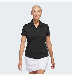 Поло Adidas Solid Performance Short Sleeve Polo Shirt Black IN9924