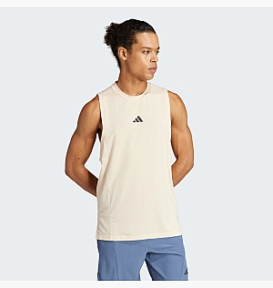 Майка Adidas Designed For Training Workout Tank Beige IS3825