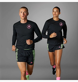 Лонгслив Adidas Own The Run Adidas Runners Long-Sleeve Top (Gender Neutral) Black IS5408