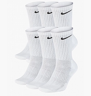 Носки Nike Everyday Cushion Crew 6PPK Socks White SX7666-100