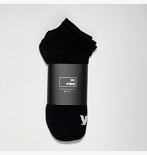 Шкарпетки yes, original 3 Pack Socks Low Black 100000-128