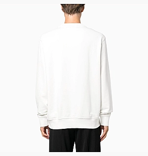Свитшот Hugo Boss Relaxed Fit Cotton Terry With Rubber Print Logo Sweatshirt White 50487133-106