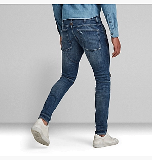 Джинсы G-Star 5620 3D Zip Knee Skinny Denim Jeans Blue D01252-C051-C668
