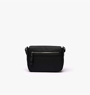 Сумка Lacoste Piqué-Effect Canvas Flap Close Bag Black NF4368DB
