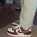 Кросівки чоловічі Nike Air Force 1 07 Lv8 Se Varsity Casual Shoes Bordo/White Dq7659-102