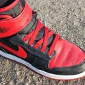Кроссовки детские Air Jordan 1 Hi Flyease Gs Black/Red DC7986-060
