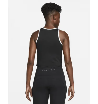Майка женская Nike Air Dri-Fit WomenS 1/2-Zip Running Tank Top Black FB7624-010