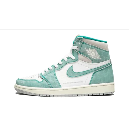 Кроссовки мужские Air Jordan 1 Retro High Og White/Turquoise 555088-311