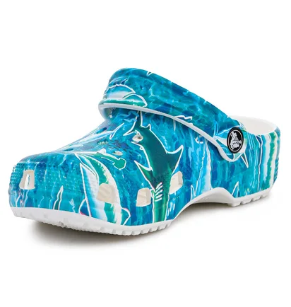 Тапочки детские Crocs Classic Party Light Blue 207826-941