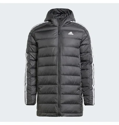 Парка мужская Adidas Essentials 3-Stripes Light Down Hooded Parka Black HZ8522
