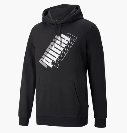 Худи мужское Puma Power Logo Black 847378-01
