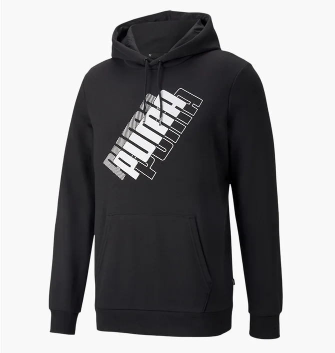 Худи мужское Puma Power Logo Black 847378-01