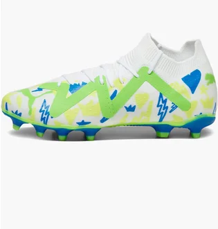 Бутсы унисекс Puma Football Shoes Future Match Njr Fg/Ag White 107612-01