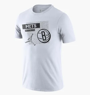 Футболка мужская Air Jordan Nba Dri-Fit Brooklyn Nets Tee White DA6604-100