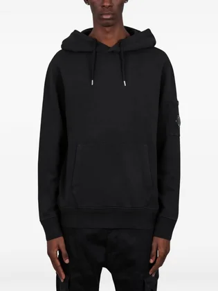 Худі чоловіче C.P. Company Diagonal Black 20CMSS037A-110044G-999