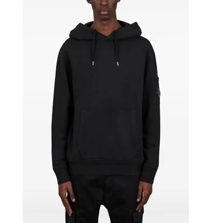 Худи мужское C.P. Company Diagonal Black 20CMSS037A-110044G-999