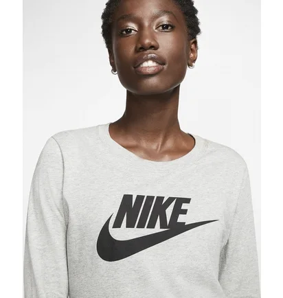 Лонгслив женский Nike Womens Long-Sleeve T-Shirt Grey Bv6171-063