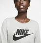 Лонгслив женский Nike Womens Long-Sleeve T-Shirt Grey Bv6171-063