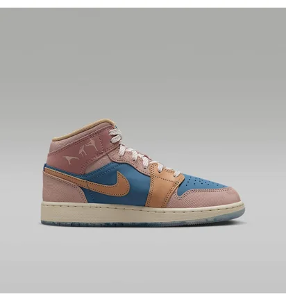 Кросівки жіночі Air Jordan 1 Mid Gs Zen Brown/Multi FN7452-400
