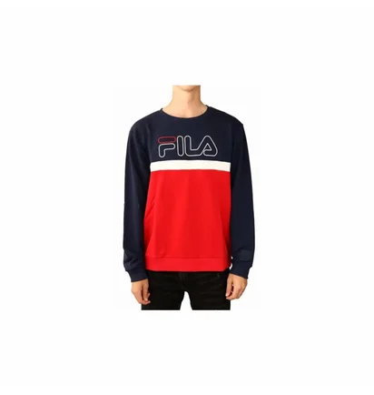 Свитшот мужской Fila Men Laurus Crew Sweat Black/Red 683182R69