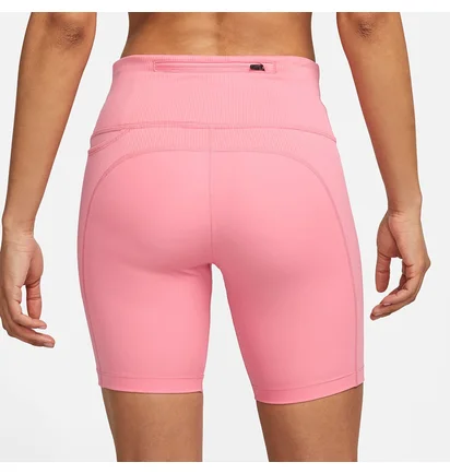 Шорты женские Nike Mid-Rise Ribbed Panel Running Pink DX2951-611